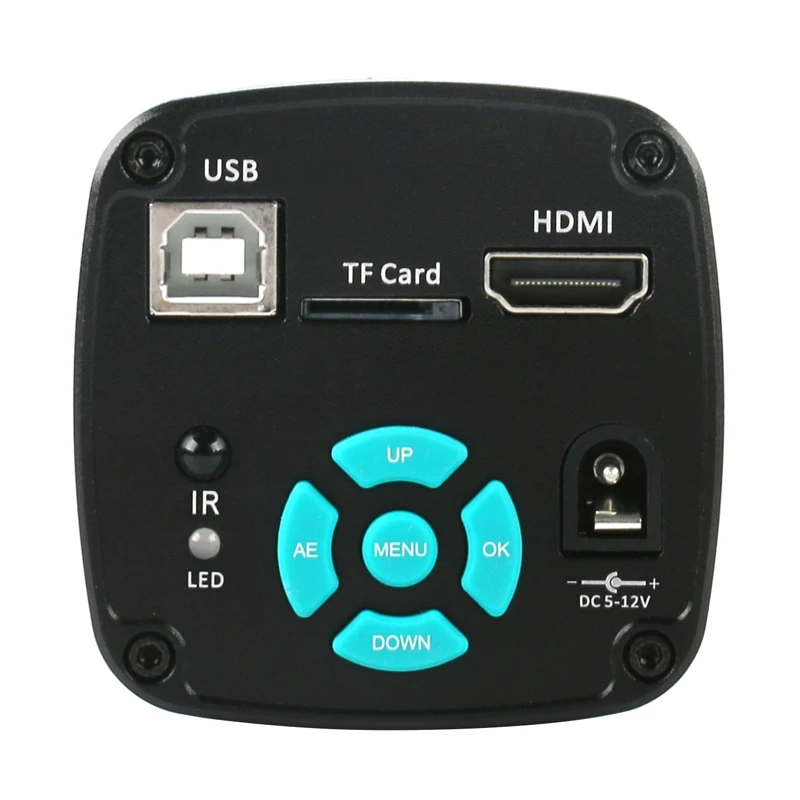 Фото 48 МП 4K 2K 1080P видео HDMI USB микроскоп камера 100X 180X 200X 300X 500X зум C-образное крепление объектив СВЕТОДИОДНЫЙ светодиодная подсветка для ремонта пайки №4