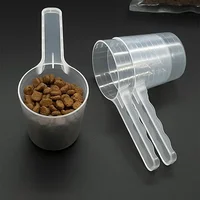 3pcs 100ml Transparent Pet Measuring Spoon With Scale Plastic Dog Cat Feeding Shovel Pet Tableware Supplies 1