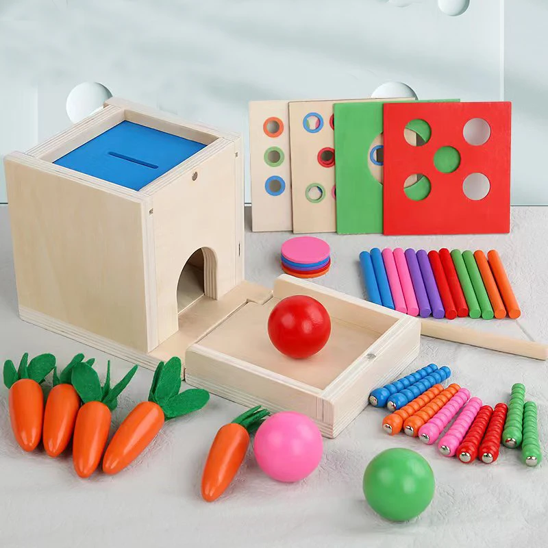 Wooden Activity Cube 10-in-1 Montessori Wooden Toy