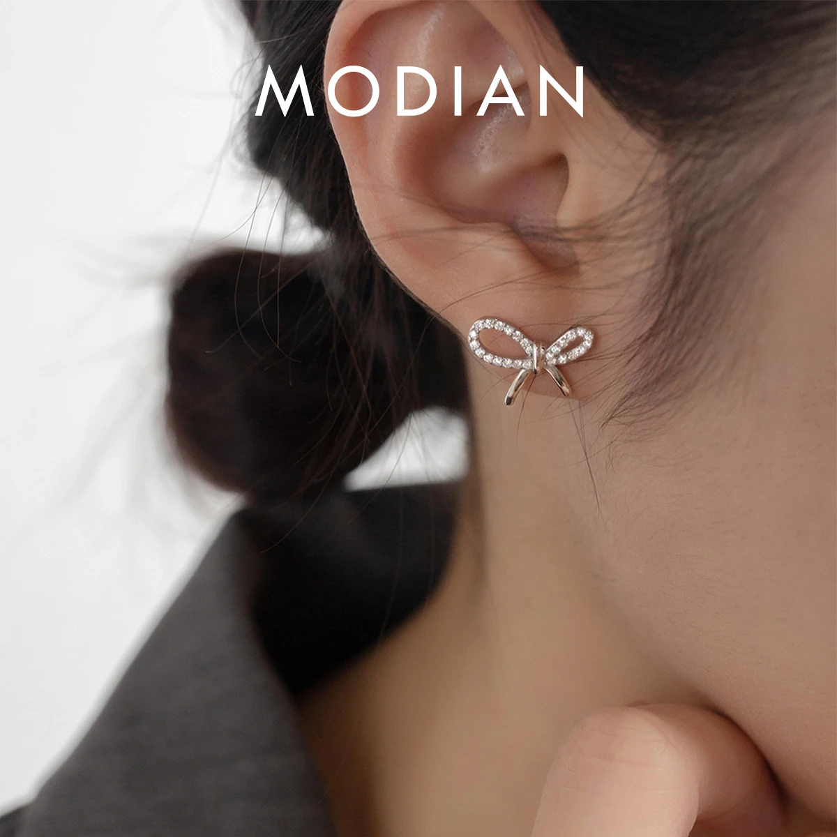 TALISMAN JEWELLERY Pendientes De Plata 925 Con Cierre Tuerca