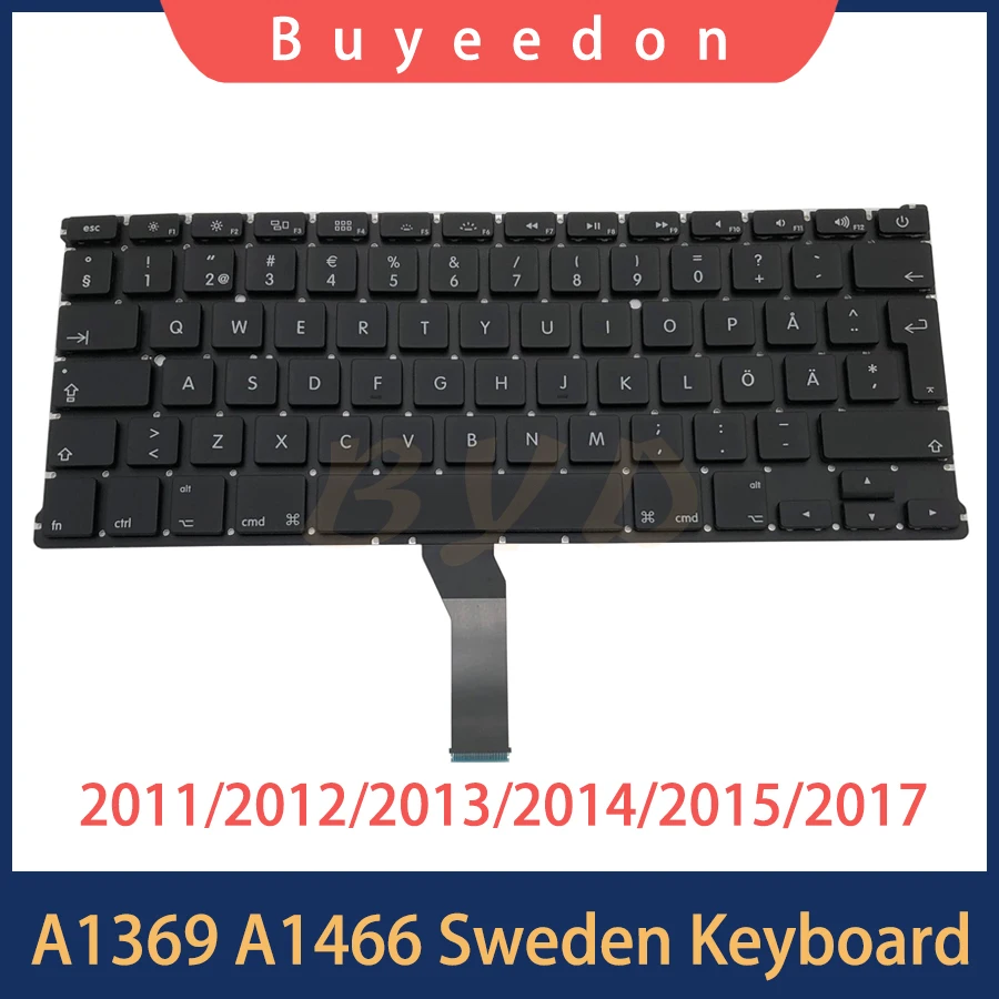Новая шведская клавиатура SE для Macbook Air 13 дюймов A1369 A1466 сменная 2011 2012 2013 2014 2015 2017