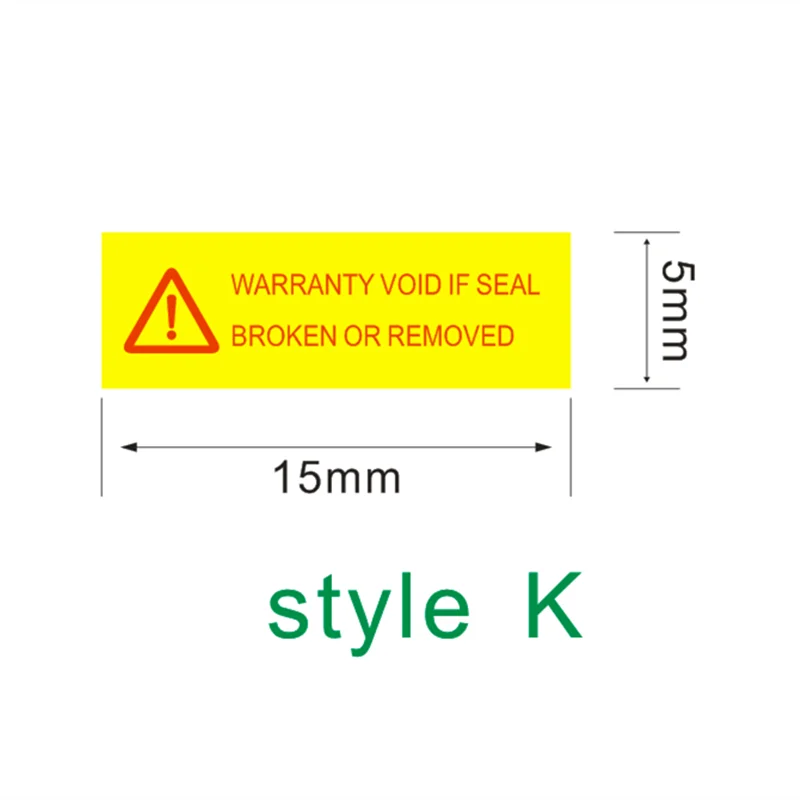 공장 도매 사용자 정의 보증 인감 라벨 적용 휴대 전화 컴퓨터 전기 기기 나사 스티커
