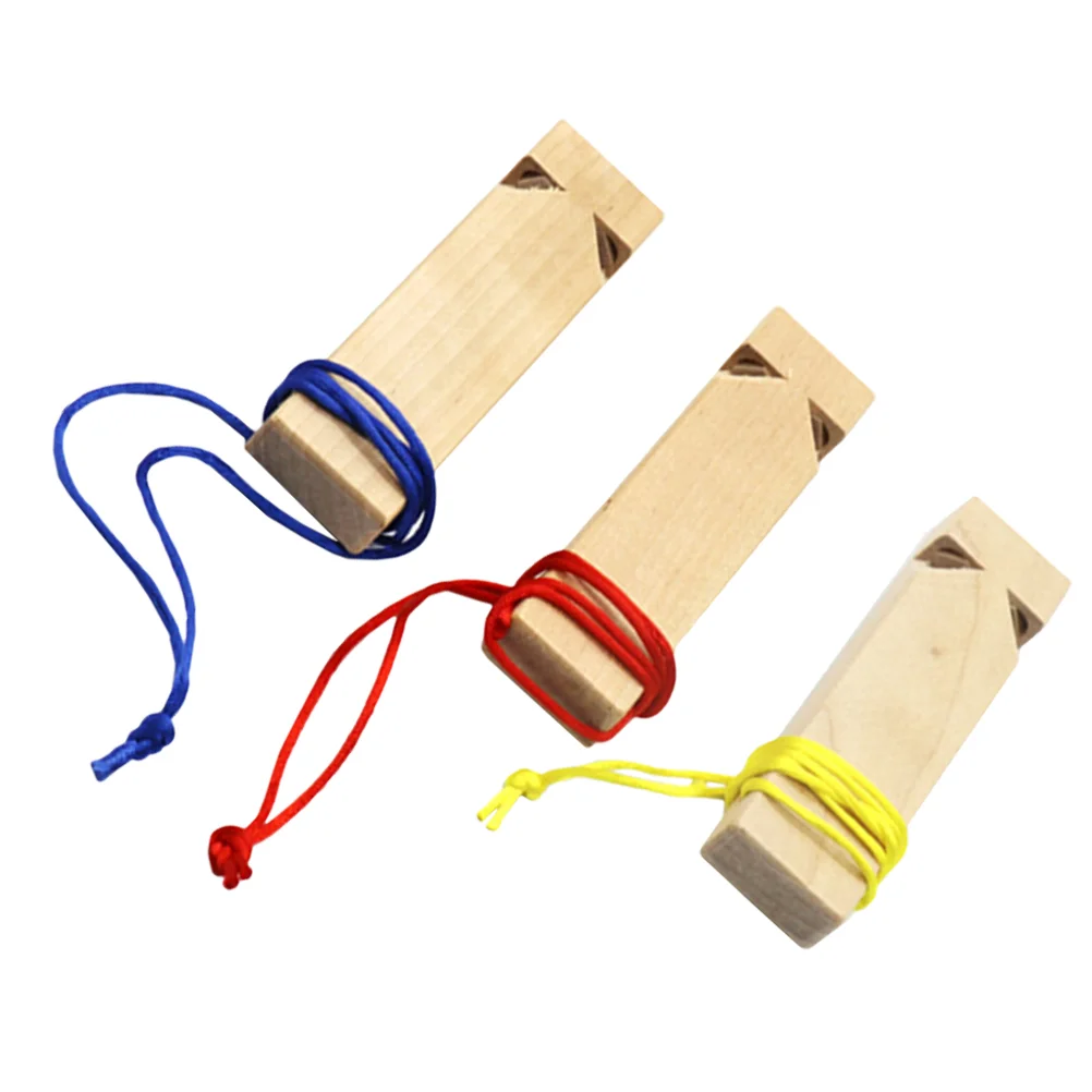 

3 Pcs Train Sound Whistle Musical Toys for Kids Wooden Puzzle The Birthday Reunion Party Stuff