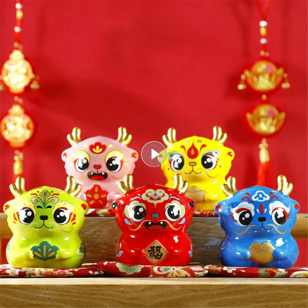 

Desktop Decorations Add Festive Atmosphere Trend Beautifully Feng Shui Dragon Statue Holiday Home Decoration Holiday Gifts