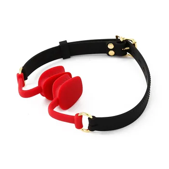 New Silicone Gag Ball BDSM Bondage Restraints Open Mouth Breathable Sex Ball Harness Strap Gag Sex Toy For Couples Women Men 2