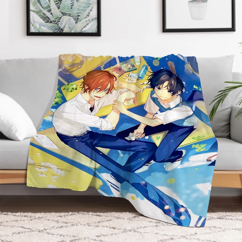Sasaki and Miyano Anime Blanket Thick Blankets for Winter Double Bed Comforter Furry Bedspread the Knee Sofa Warm Baby & Throws 2
