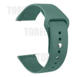 Sports Silicone Quick - Release Watch Band - Universal Replacement Wrist Strap - 20mm (Green)