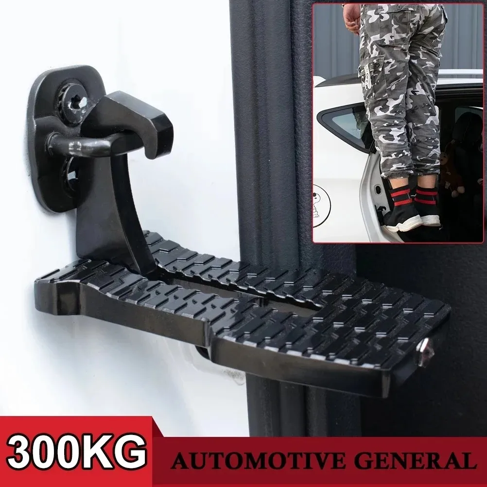 Multifunction Foldable Car Roof Rack Step Car Door Step Universal Latch Hook Auxiliary Foot Pedal Aluminium Alloy Safety Hammer car accessories