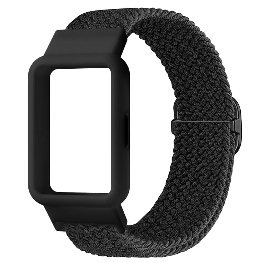 Nylon Breathable Watch Strap and Case with Resiliency Loop