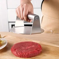 Presse à hamburgers en acier inoxydable, broyeur de viande, moule circulaire pour charcuterie, accessoires de cuisine 4