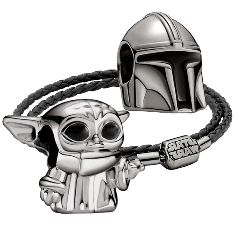 Fit Original Pandora 925 Silver Bracelet Star Wars Hot Toys Jewelry Charms Beads Womens Bracelet Fine DIY Birthday Making Gifts