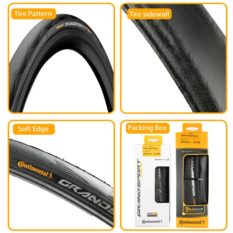 Continental Grand Sport Race Fold neumático para Bicicleta : :  Deportes y Aire Libre