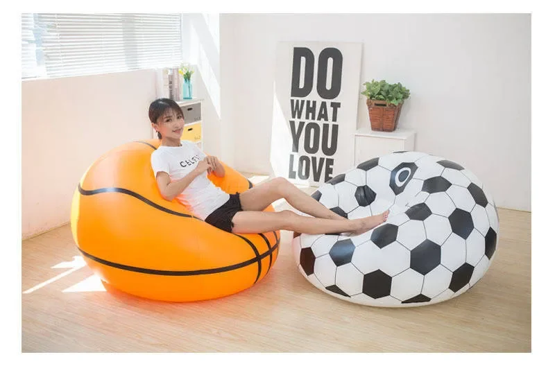 Inflatable Sofa Set Outdoor Inflatable Sofa Football Air Recliner Basketball Bean Bag Sofa Outdoor Garden Inflatable Office Sofa