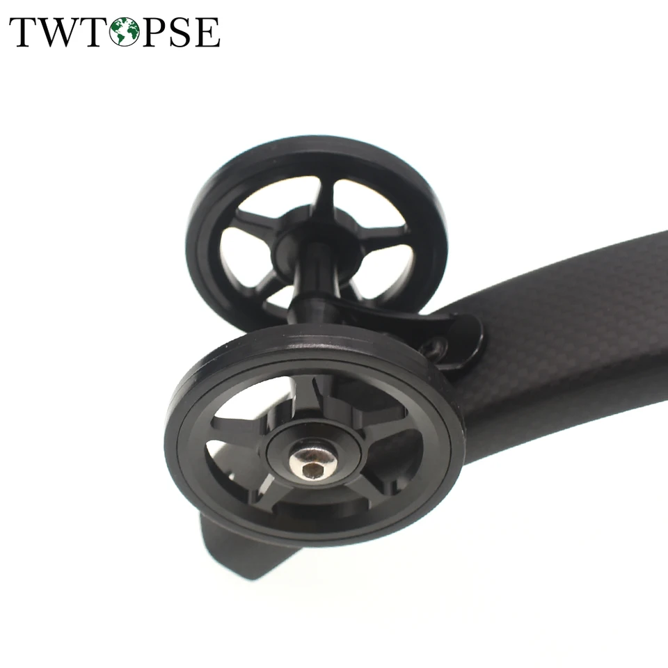 Double Roulette Easywheel Pour Garde-boue Arrière De Brompton – Noir, Neuf