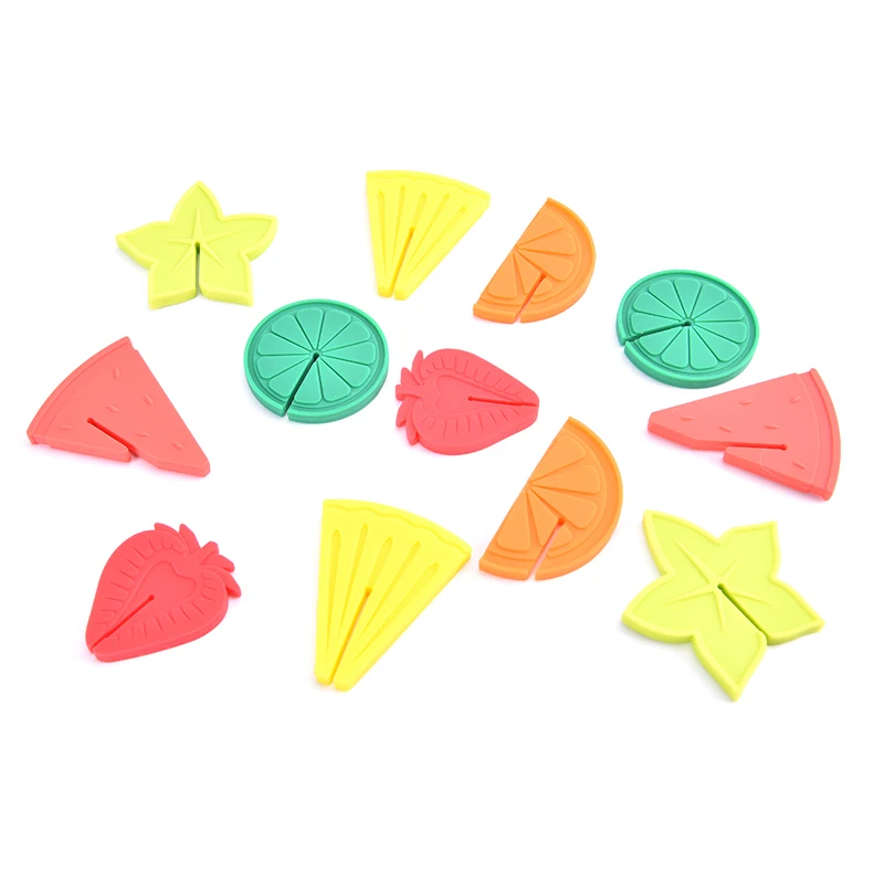 New 6Pcs Fruit Pattern Silicone Wine Glass Premium Durable Drink Marker For Drinks Cups Beverage Glasses Wine Glass
