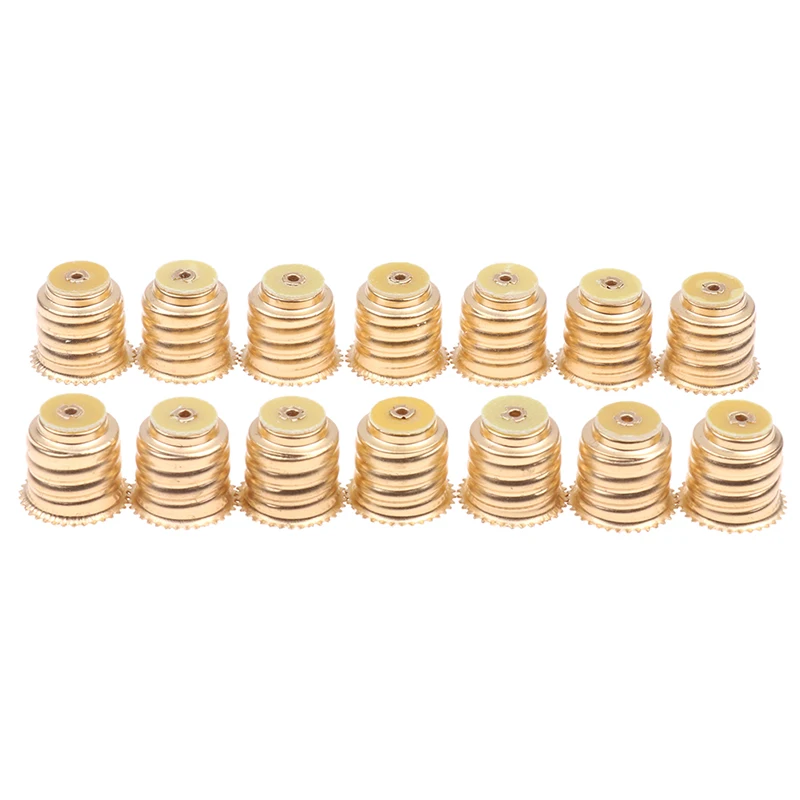 Description Picture 3 of item10PCS E14 Brass Lacy Lamp Holder Light Beads Bases Screw Type Bulb Cover DIY Parts Accessroies 1.8*1.6cm