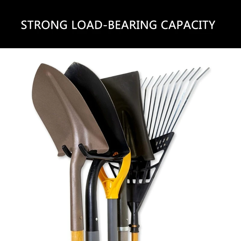 Garage Garden Tool Organizer Wall Mount Heavy Duty Garage Tool Storage Rack Shovel Rake Folding Chair Storage