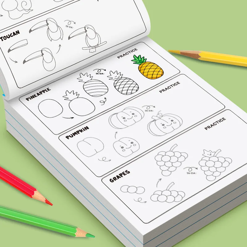 Libro su come disegnare tutto per bambini - Tutorial di disegno passo dopo passo con oltre 300 illustrazioni, impara a schizziare - immagine 5