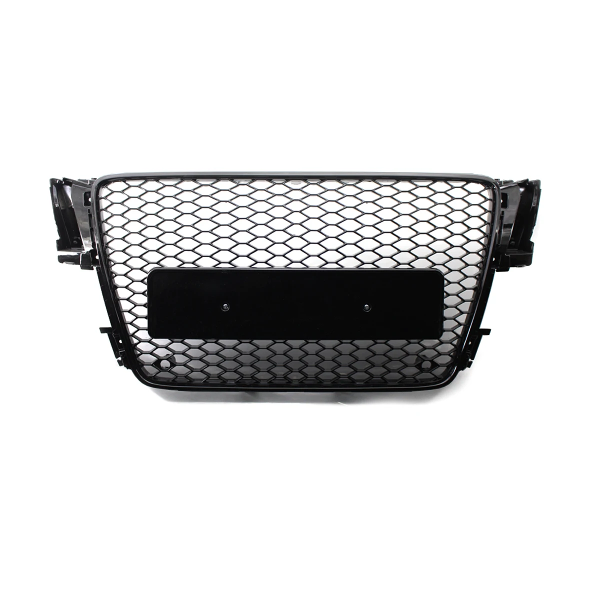 Car Front Bumper Grille Cover For Audi A5 S5 8T 2008-2012 Honeycomb Mesh ABS Sport Style Glossy Black Grills