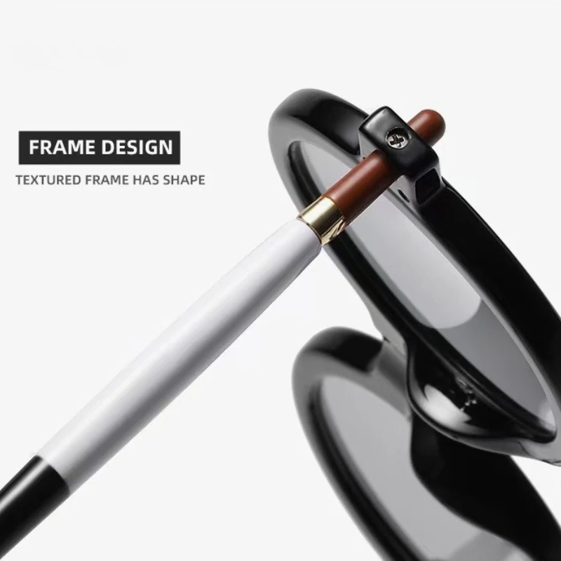 Vintage Round Frame High-Definition Reading Glasses for Enhanced Eye Protection