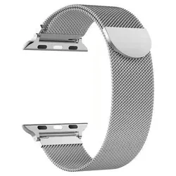 Elegant Milanese Loop Metal Watch Band Strap for S10-42mm-41-40-38mm ( Silver 1)