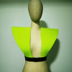 Red Black Vest Bar Stage Performance Accessories Waistcoat Ornament Women DJ Singer Dancer Dance Costume Shawl Shoulder