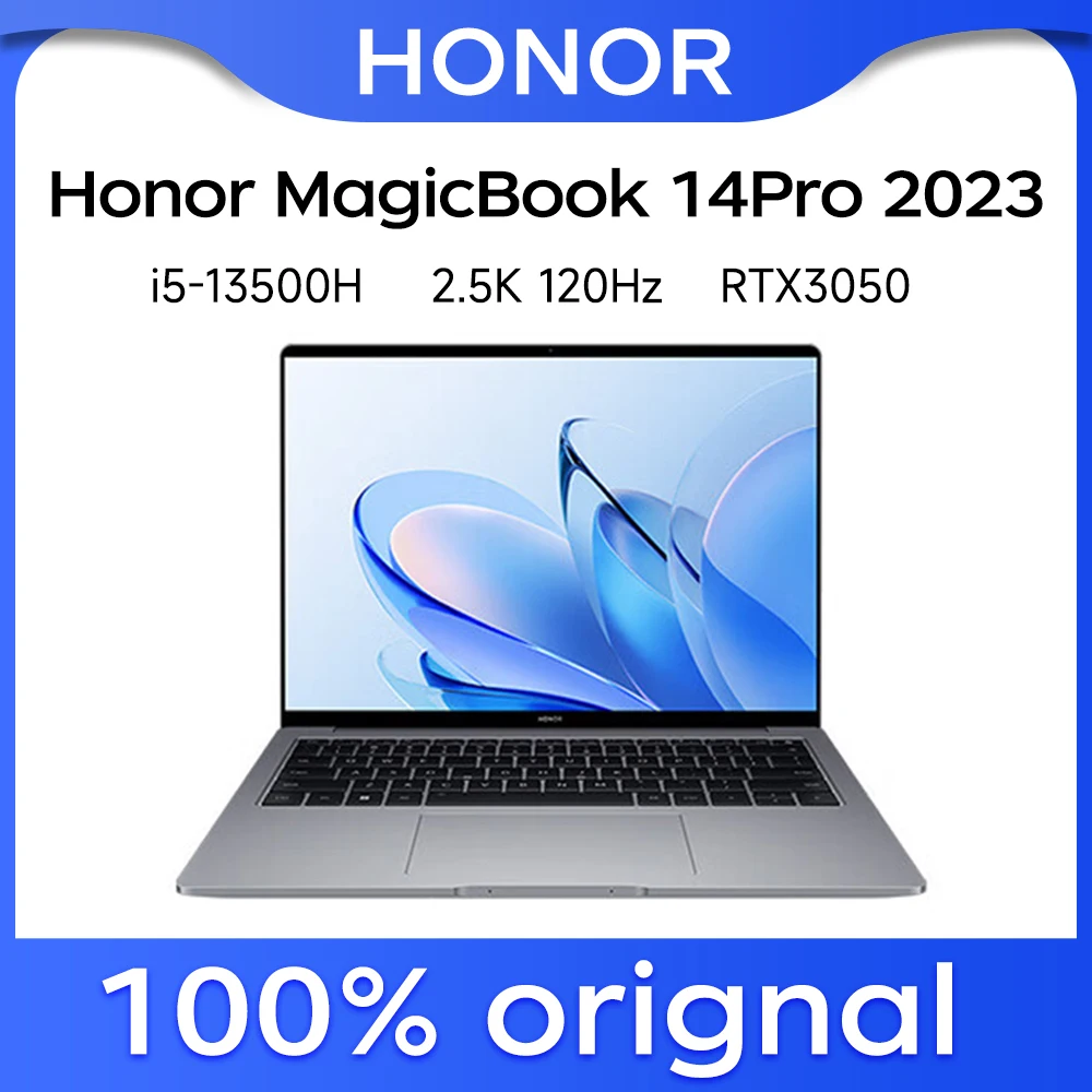 Honor MagicBook14 Pro 고성능 얇고 가벼운 노트북, 14.2 인치 2023, 13 세대 코어 i5, 13500H, 16G, 1TB, 2TB, RTX3050, 2.5K, 120Hz