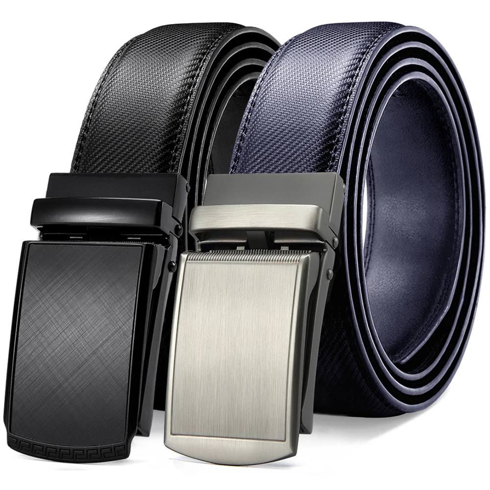 

Famous Brand Business Belt Men Top Quality Genuine Luxury Leather Multiple Belts Colors Automatic Available for Jeans 115-135cm