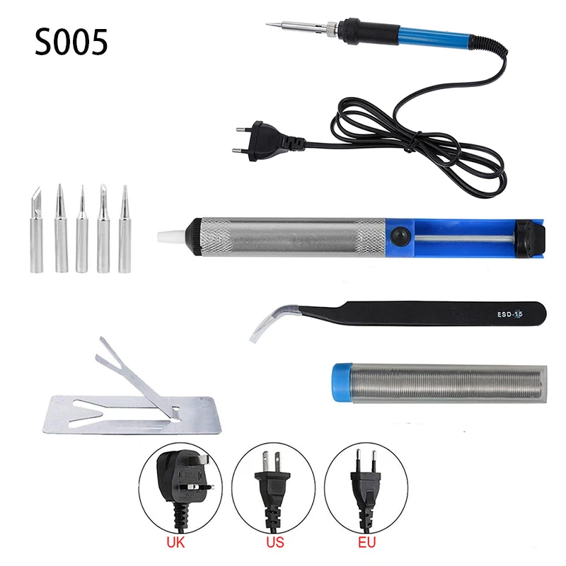 

Electric Soldering Irons Gun Set Herramienta Ferro De Solda 60W Soldering Kit Cautin Soldadur Soldering Iron Kit