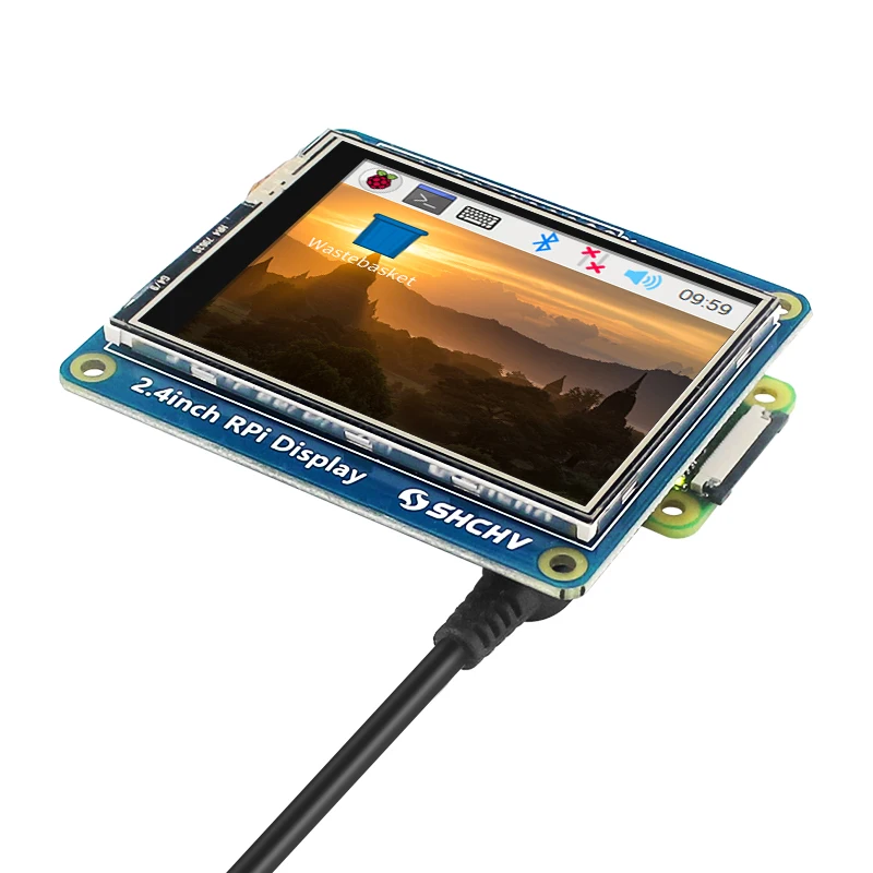 Shchv-tela Sensível ao Toque para Framboesa pi 2.4 Polegadas Tela Tft para pi 4b 3b Mais 3b 3a Mais w 320x240 Interface Spi - Imagem 4