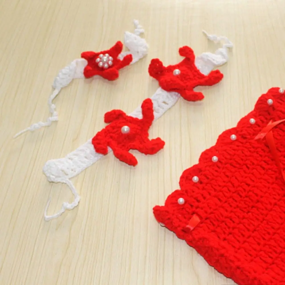 3pcs/Set Creative Baby Mermaid Costume Set Soft Handmade Baby Photo Props Washable Comfortable Newborn Photography Props