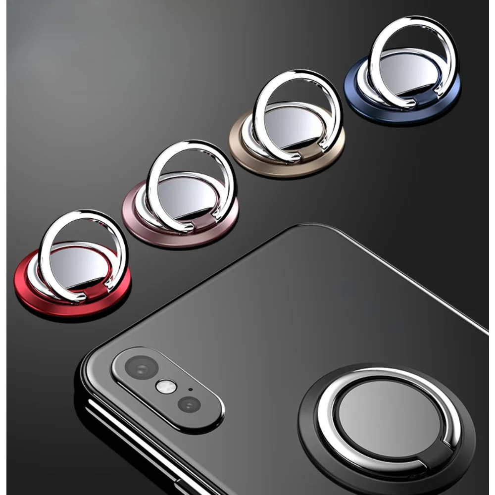 Luxury Metal Mobile Phone Socket Holder Universal Telephone Magnetic Car Bracket Stand Accessories Finger Ring