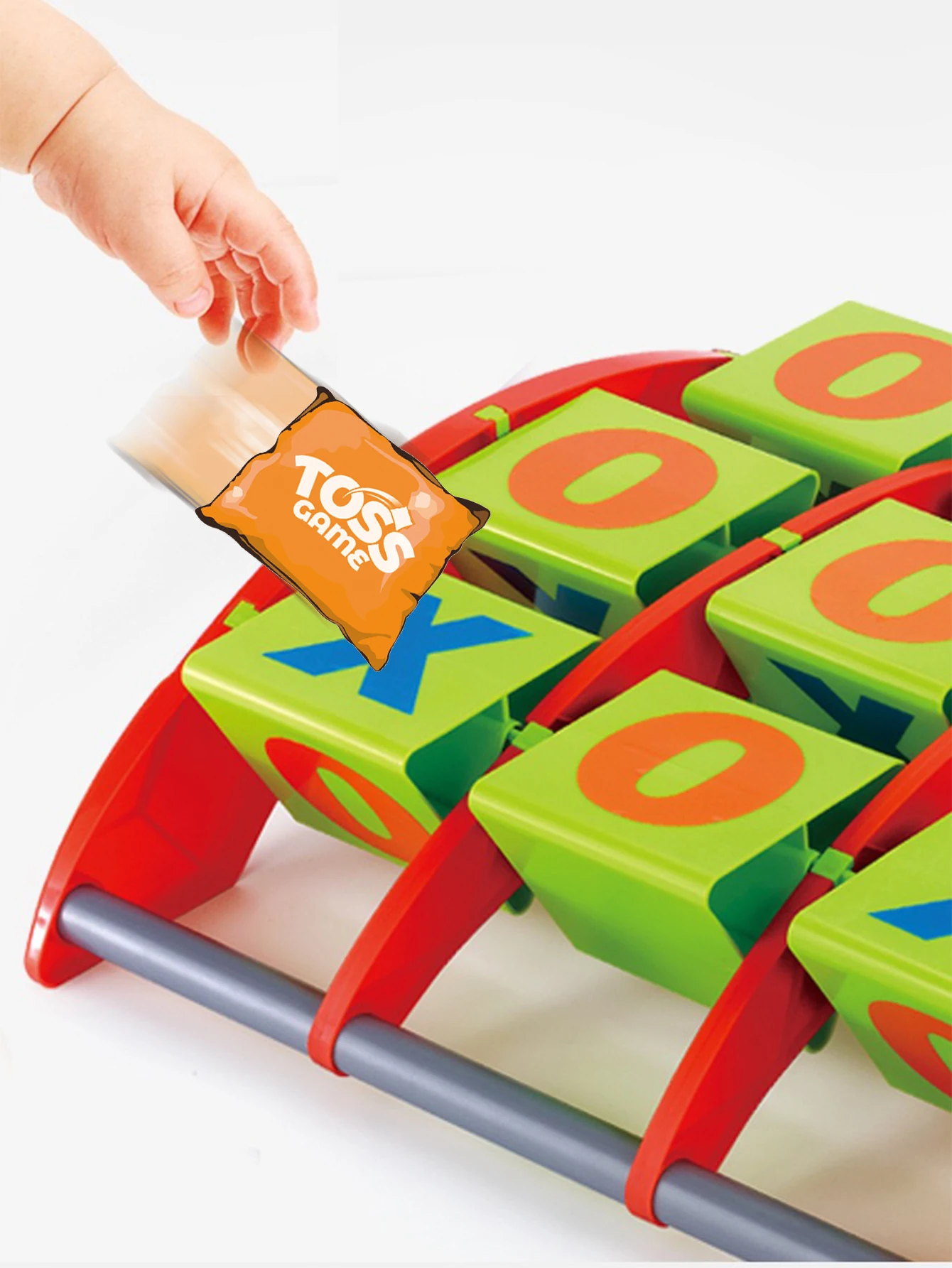 Nine-Square Grid Sandbag Throwing Game Set