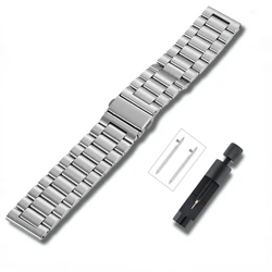 Premium Stainless Steel Metal Watch Strap - Elegant Chain Wristband for Amazfit GTS (Silver and tool)