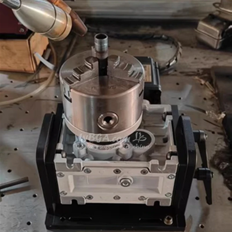 LY CNC 정밀 분할헤드 원형 심 용접 회전식 자동 속도 제어 옵션 80mm/100mm/125mm/160mm 3조 척