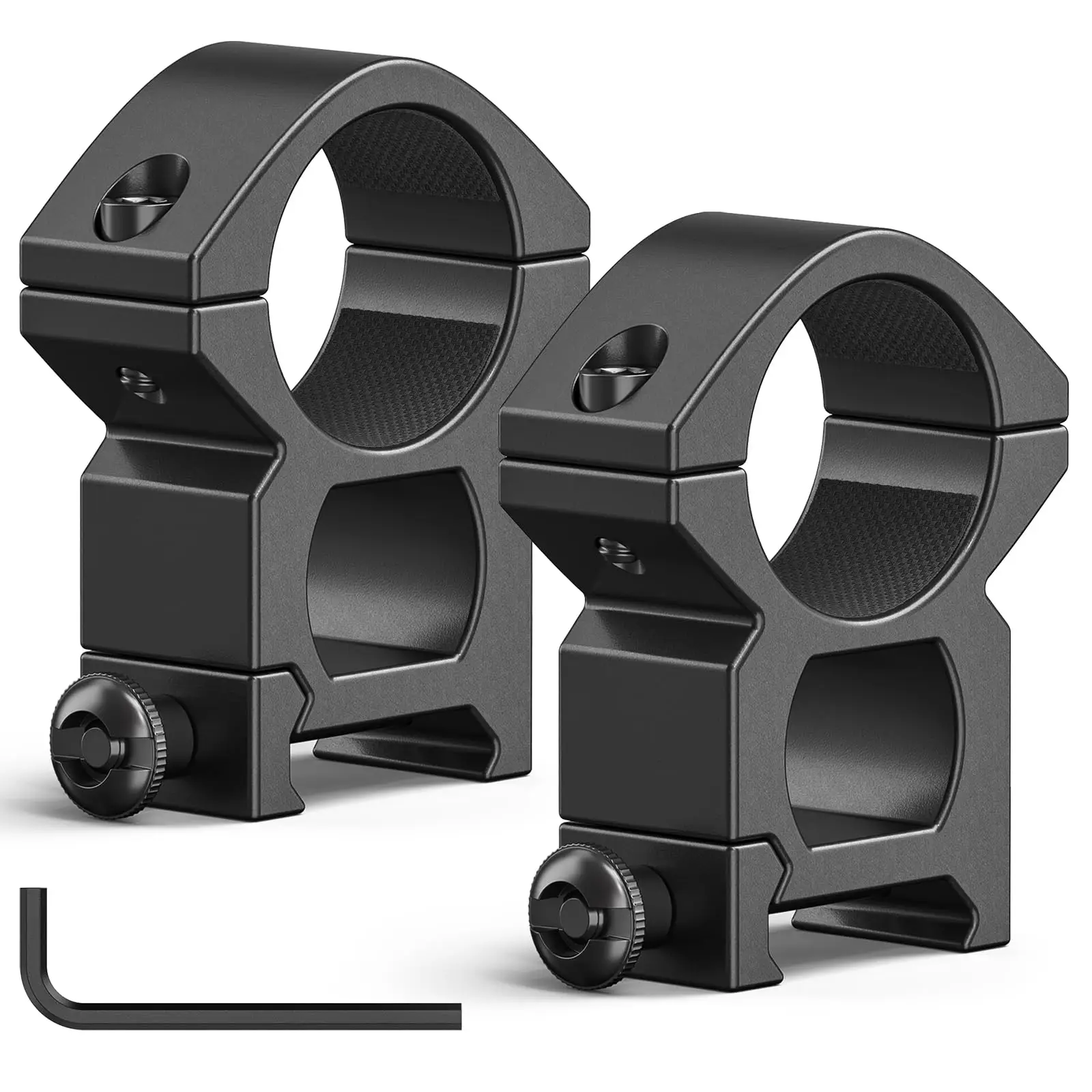 1 Inch Scope Aluminum Optics Rings Tape Protection Picatinny Mount Medium Profile 2 Pieces
