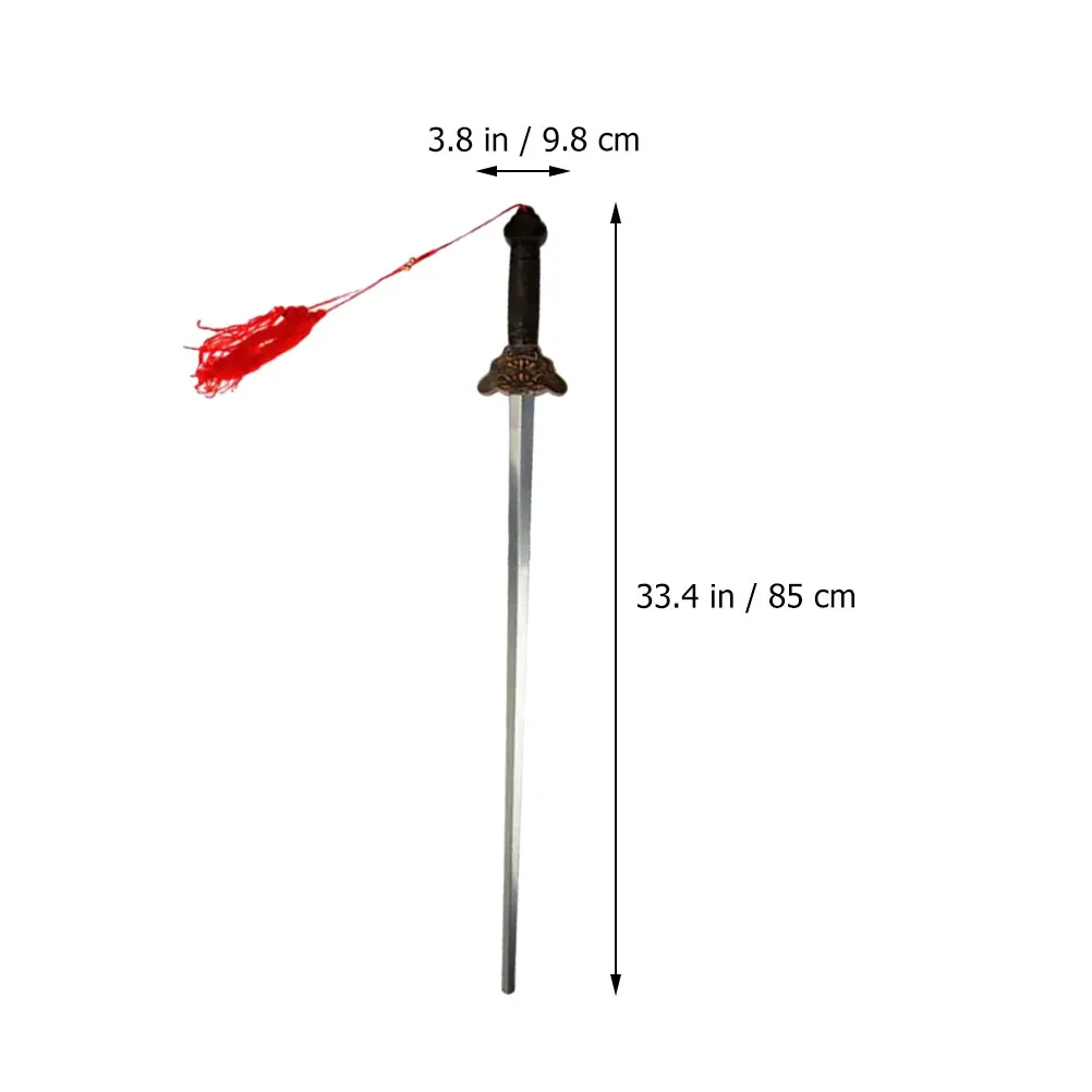 Chinese Retractable Tai Chi Sword Sword Outdoor Sports Toy Classic Tassel Sword Performance Carving Prop Decoration Accessories