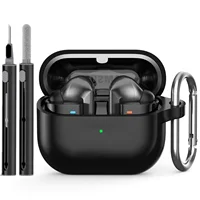 for samsung buds 3/galaxy buds3 pro case with cleaning kit silicone protective cover for galaxy buds 3 buzz 3Pro with keychain 1