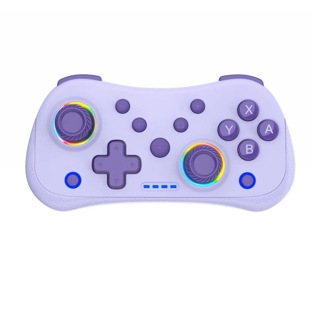 Bluetooth5.0 hall wireless mini game controller for Switch Android IOS PC win dual vibration RGB illumination