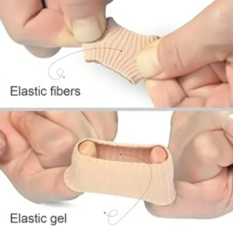 물집 방지 젤 보호대 부드러운 실리콘 발가락 보호대 러닝화용 편안한 손가락 슬리브 분리기 손가락 튜브