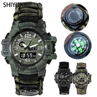 SHIYUNME Men's G Style Military Watch Waterproof Chronograph LED Electronic Compass Outdoor Sports Male Watch Relogios Masculino 1