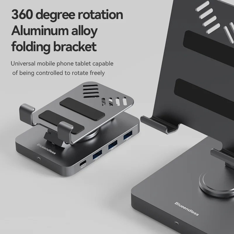 Bluendless-várias Portas Hub para Ipad Pro Air Usb c Docking Stations tipo c Hub para Macbook Otg Telefone Laptop Acce - Imagem 5