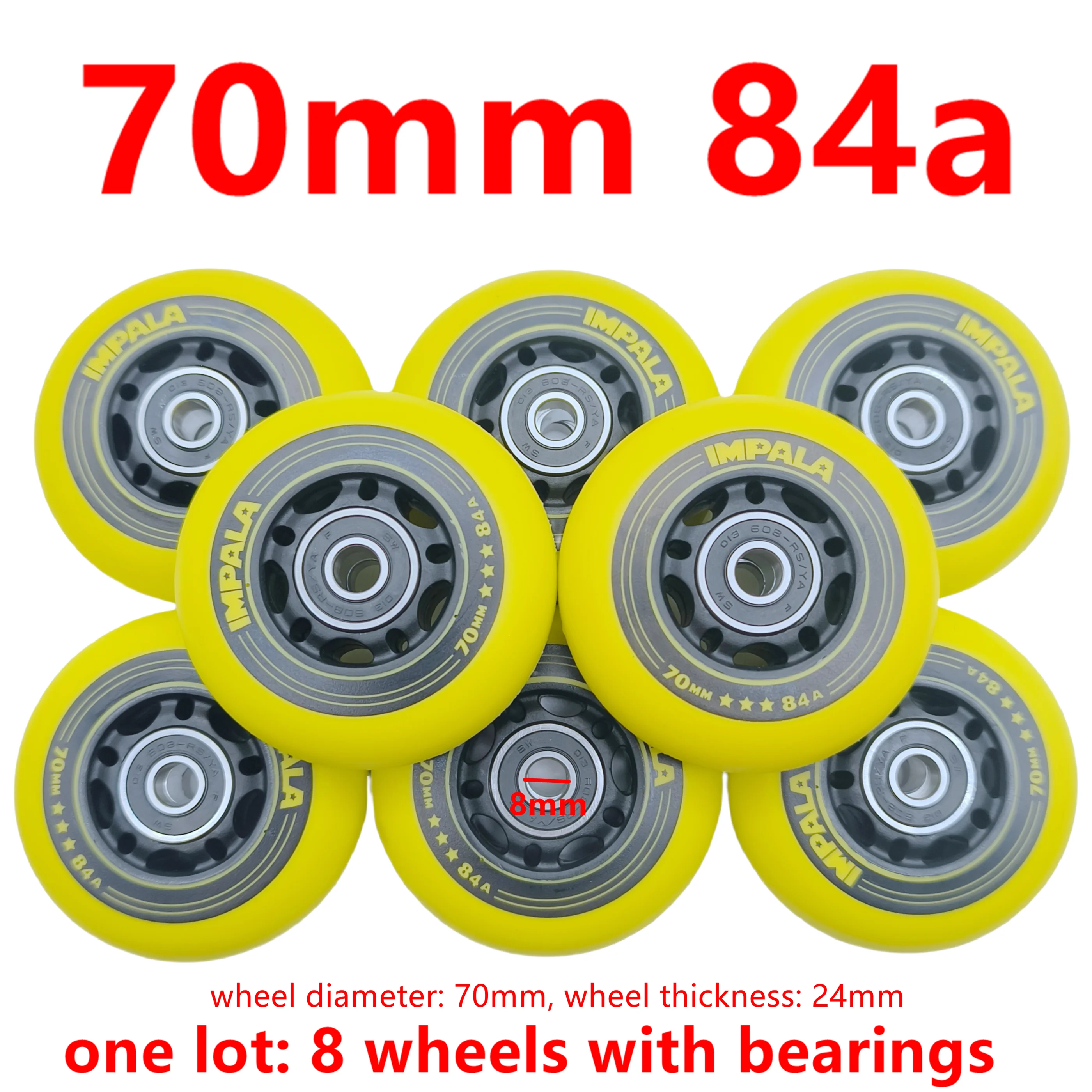 Roller Skating Wheels 8 pcs/lot 70mm Skate wheel for children