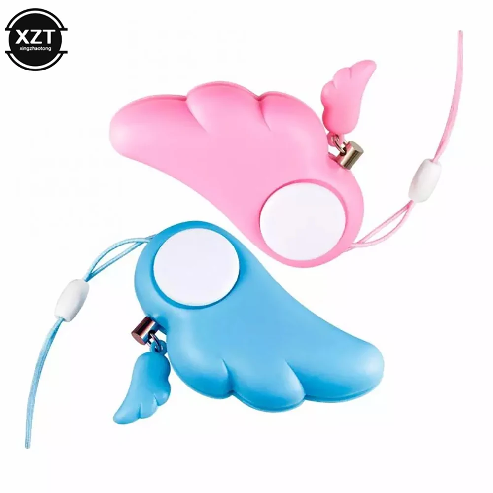 

Wing Shaped Self-defence Keychain Alarm Personal Protection Girl Safety Alarm 102dB Loud Self-defence Supplies Emergency Alarm