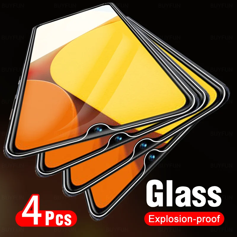 

4pcs For Vivo Y35 Tempered Glass Screen Protector For Y76 Y76s Y75 Y55 Y33s Y21 Y21s VivoY35 Protective Glass Protection HD Film