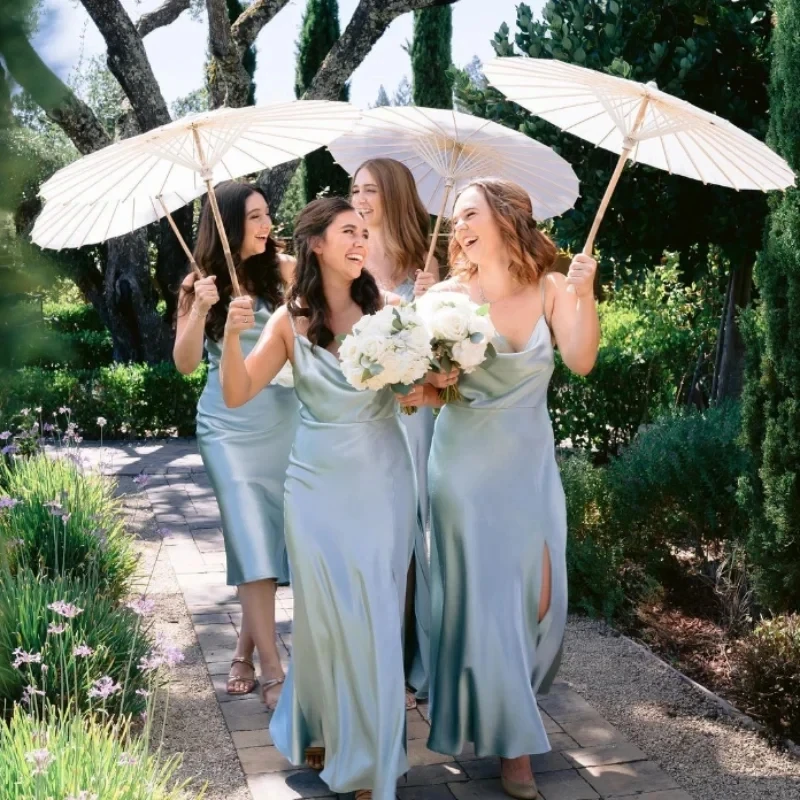 20/30/50pcs Chinese paper umbrellas, white oil paper umbrellas, DIY party, wedding sunshade photography props