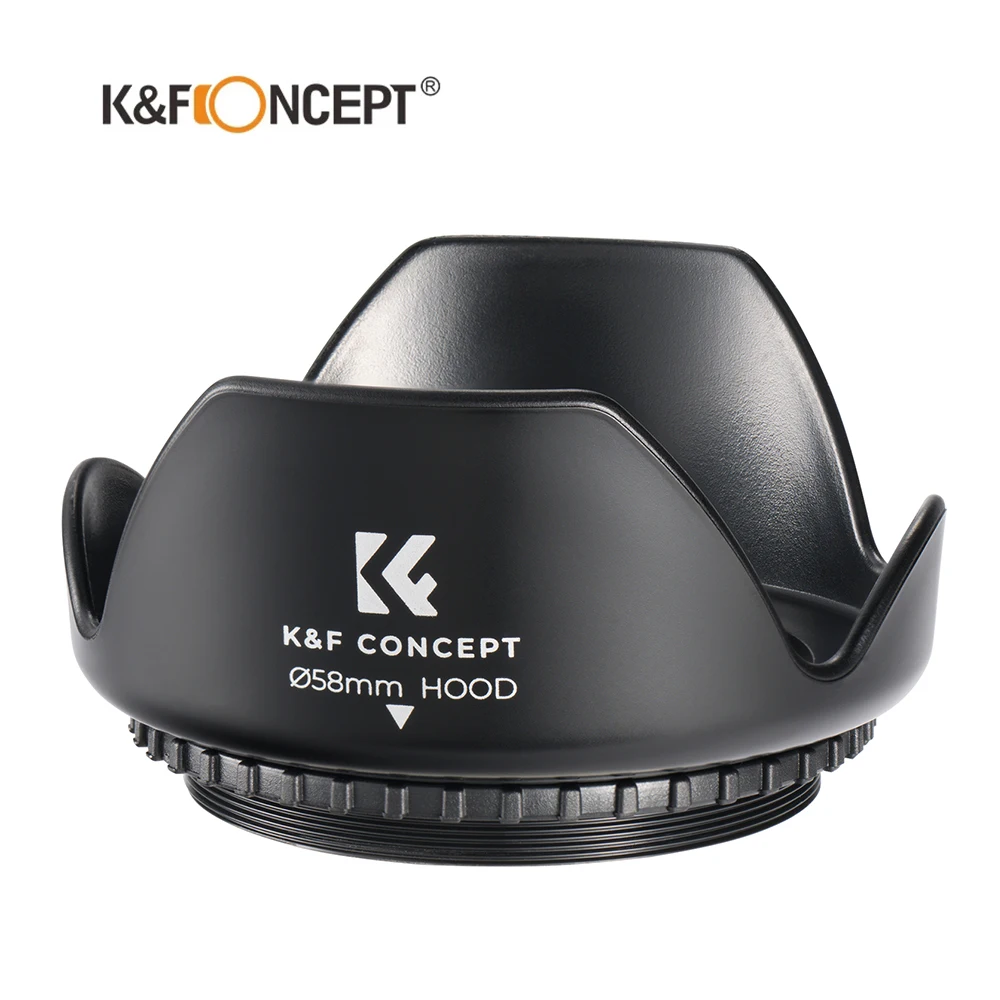Camera lens hood Threaded screw-in Universal 58mm 62mm 67mm