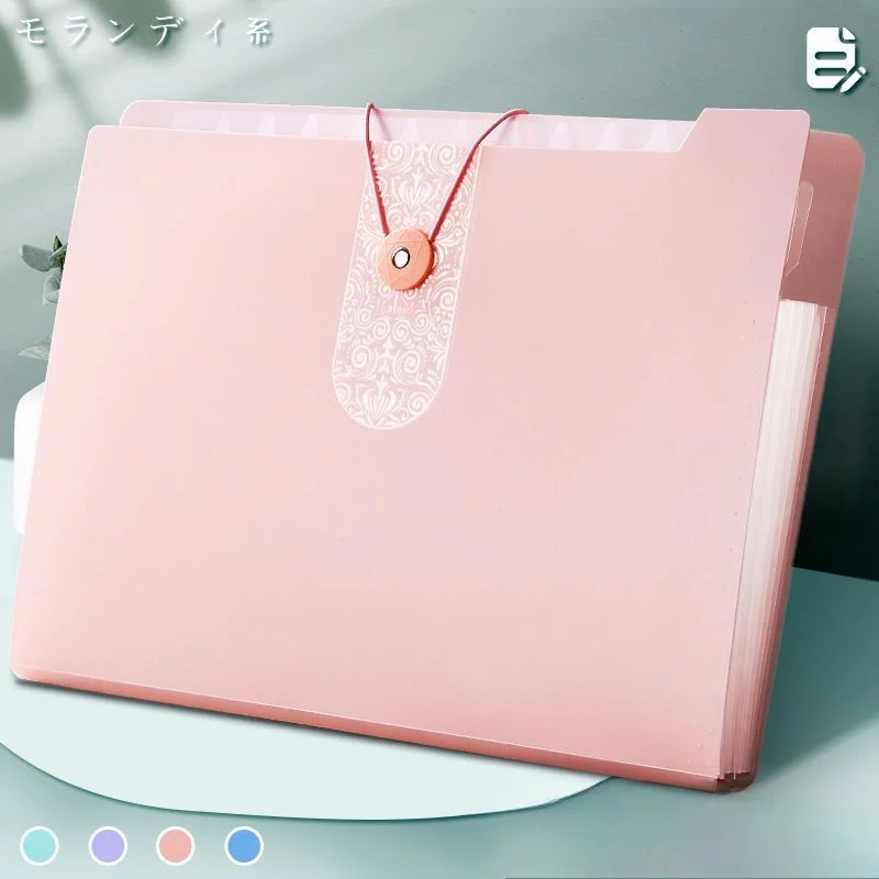 1pc Pink Plastic Folder with 5 Layers, Portable File Organizer for Office Documents and Exam Papers, Durable Storage Solution