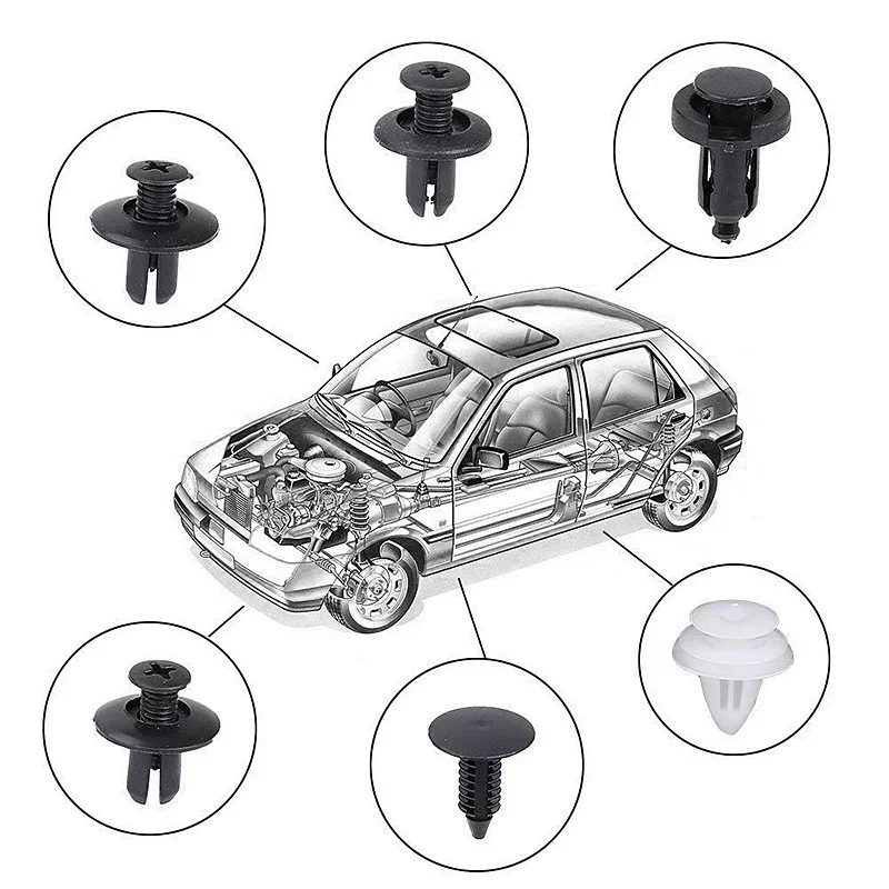 ABS Car Body Fastener Clip Kit for Door Trim Panel