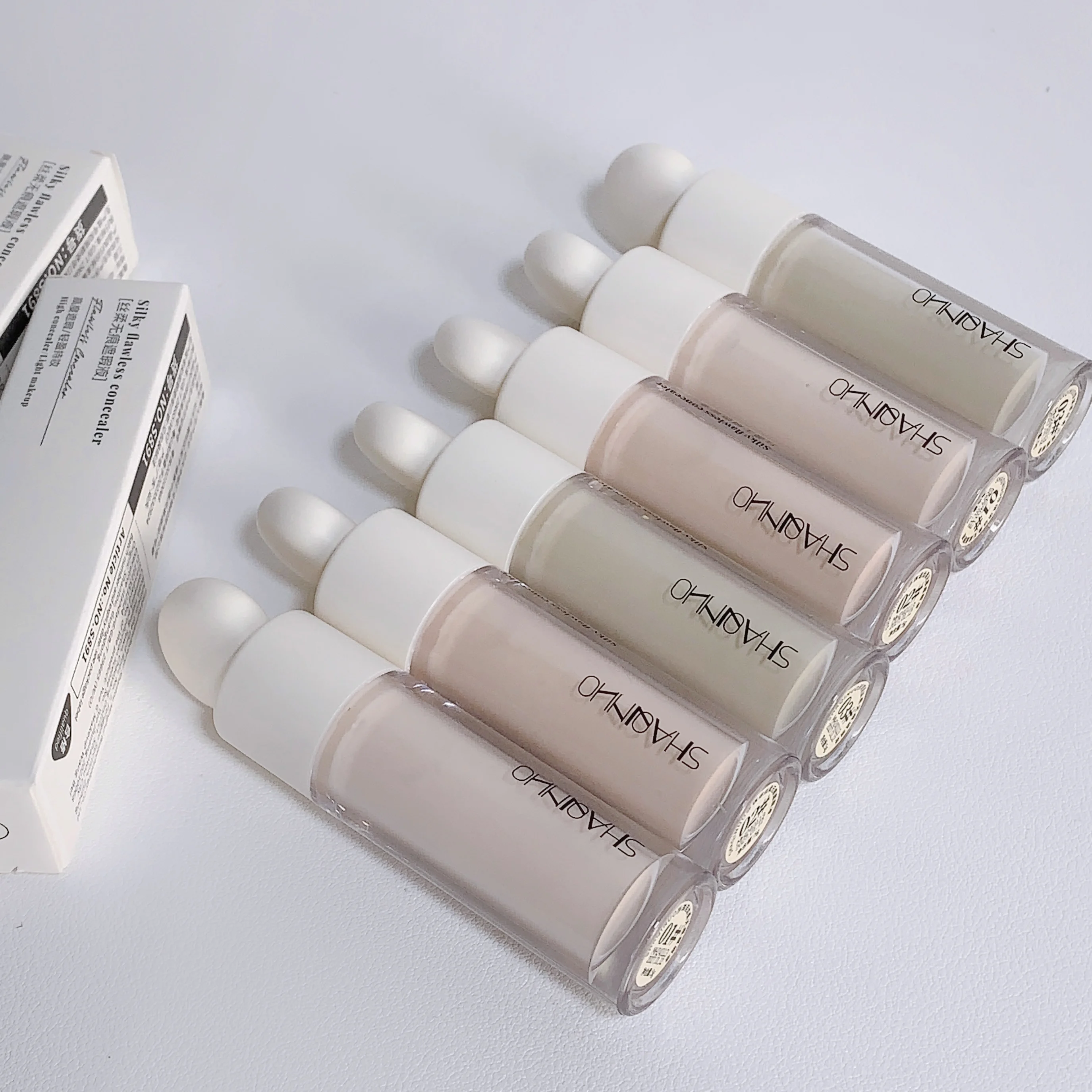 3 Colors Silky Concealer Concealer Cover Acne Marks Spots Dark Eye Circles Face Brightening Skin Whitening Concealer 5